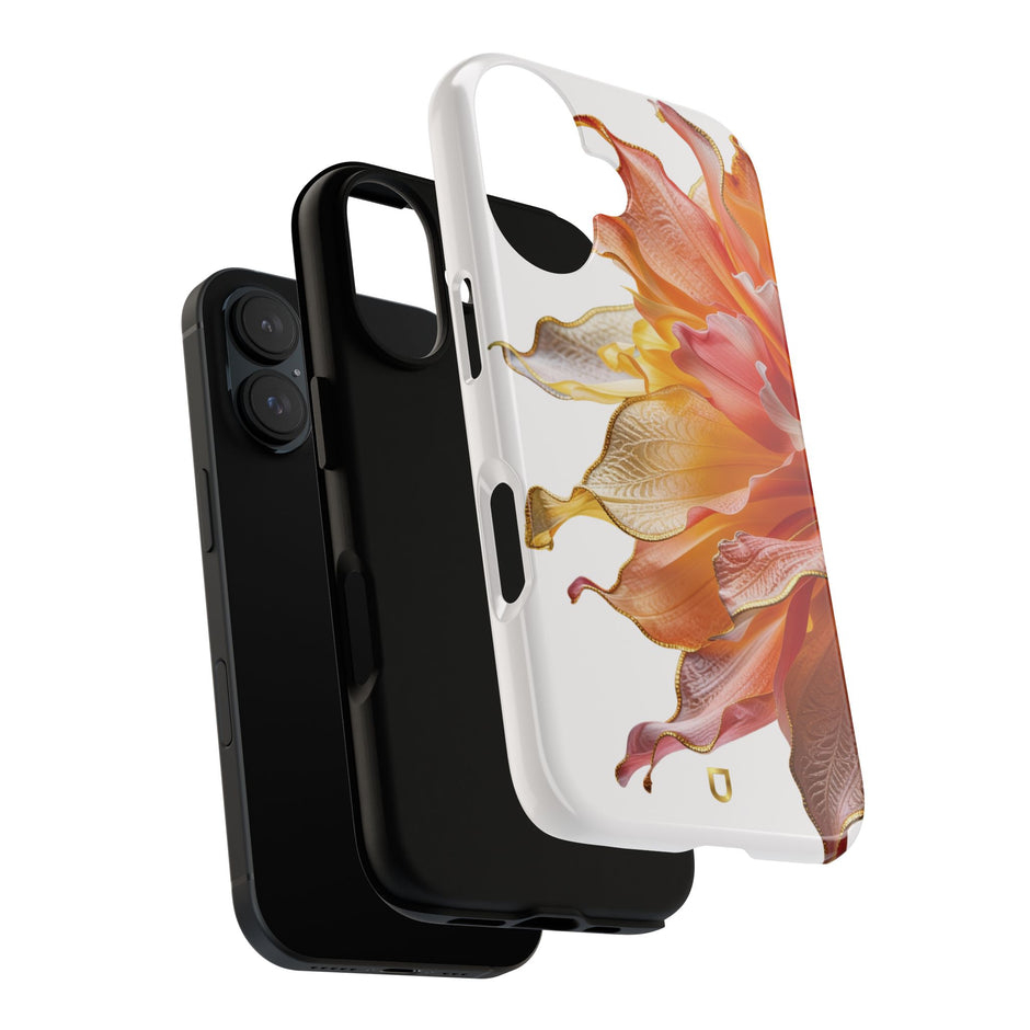 iPhone 16 Series Tough Case - Ember Bloom White