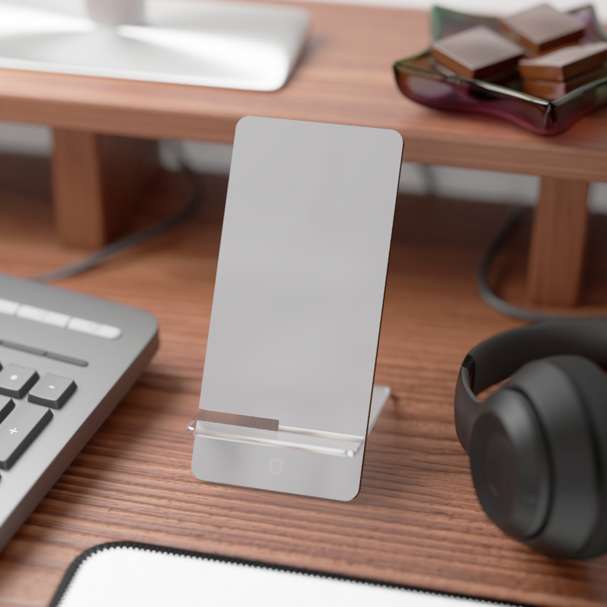 Phone Display Stand — Silver