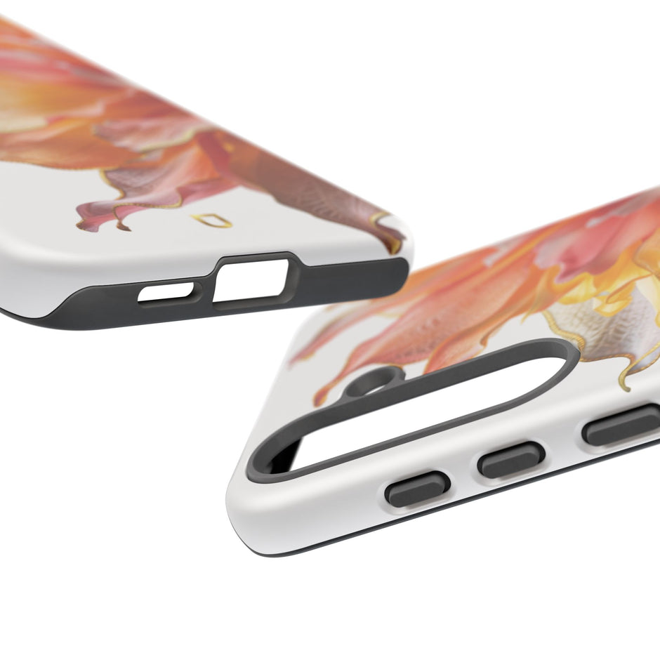Samsung Galaxy S25 Series Tough Case - Ember Bloom White