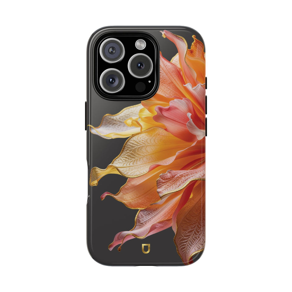 iPhone 16 Series Tough Case - Ember Bloom Black