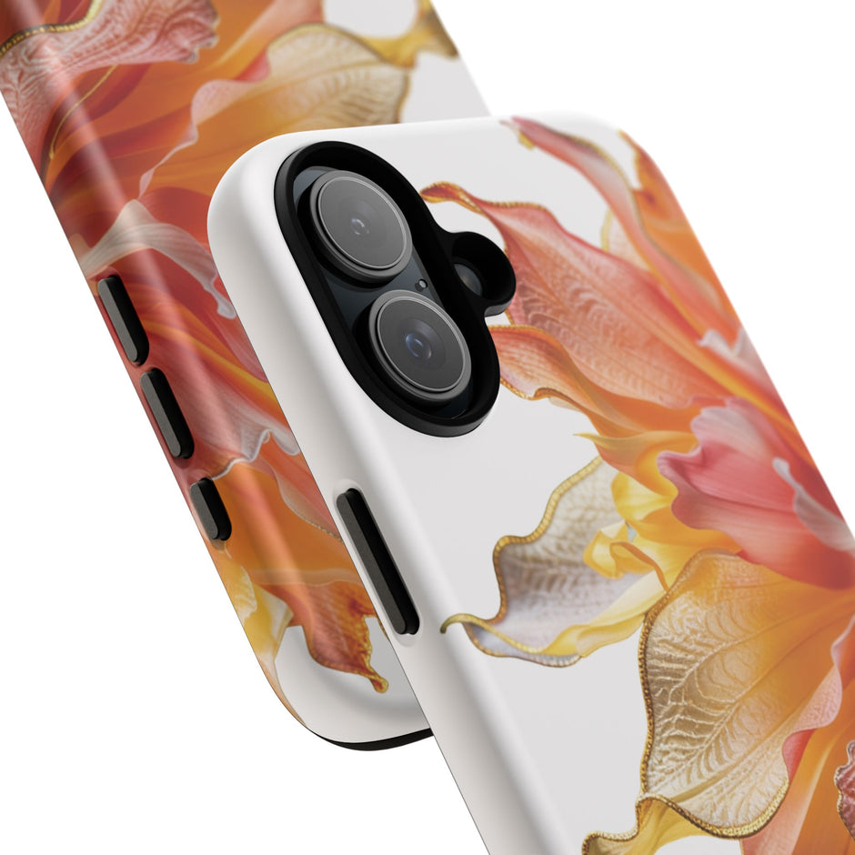iPhone 16 Series Tough Case - Ember Bloom White