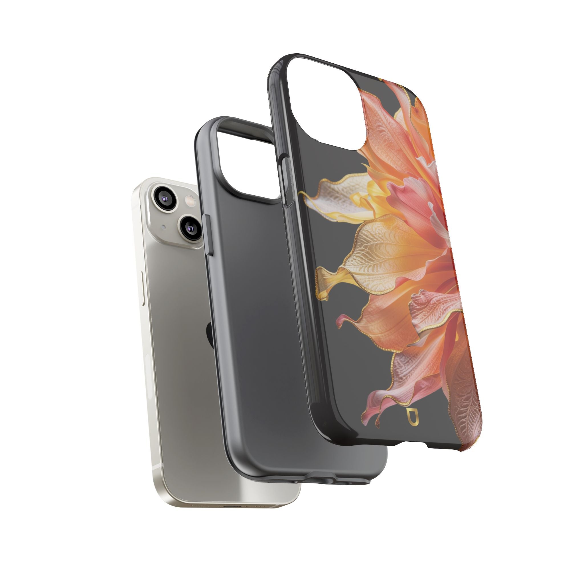iPhone 14 Series Tough Case - Ember Bloom Black
