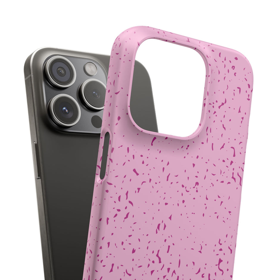 iPhone 15 Pro Slim Case - Flake Pink