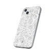 iPhone 14 Plus Flexi Case - Black Rose