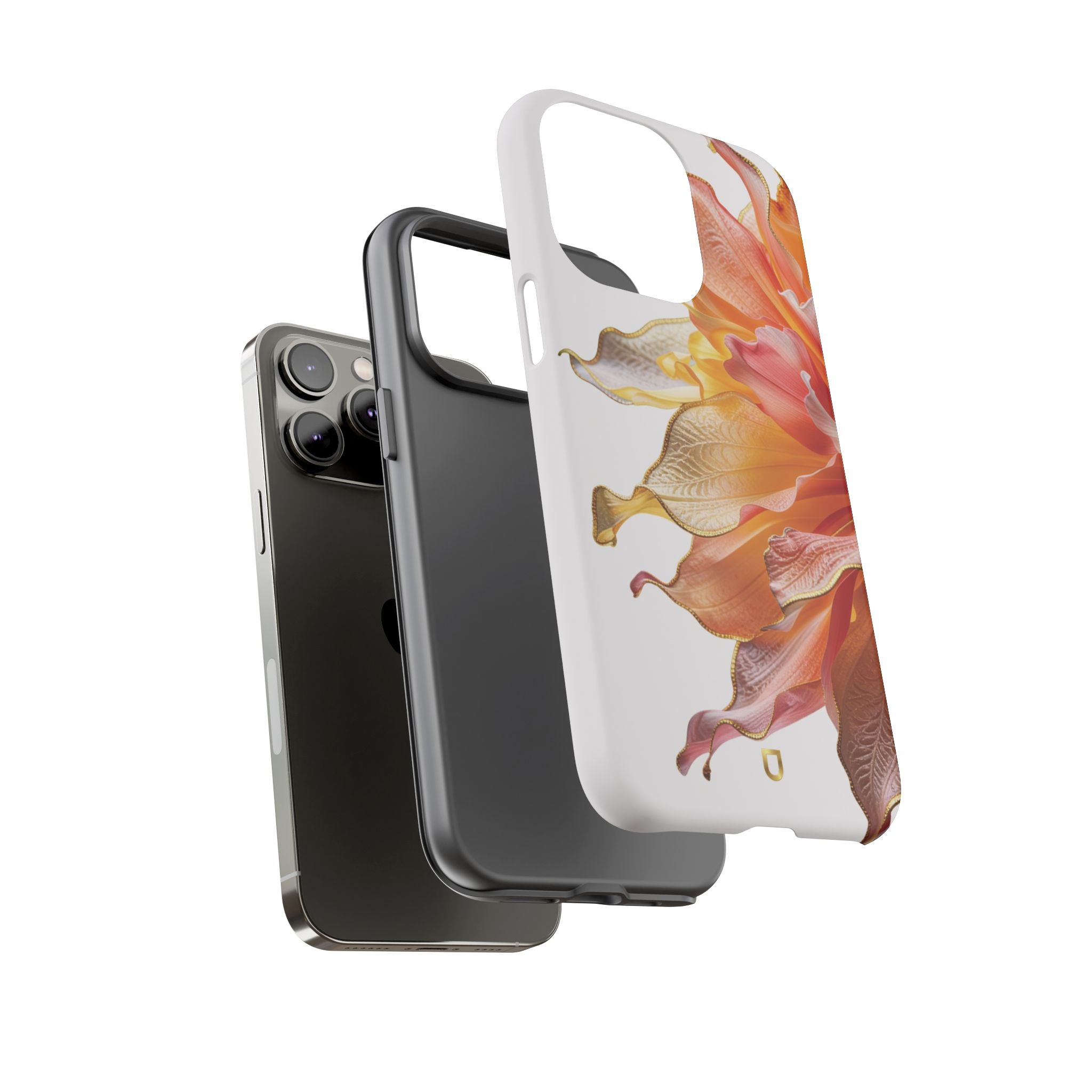 iPhone 14 Series Tough Case - Ember Bloom White