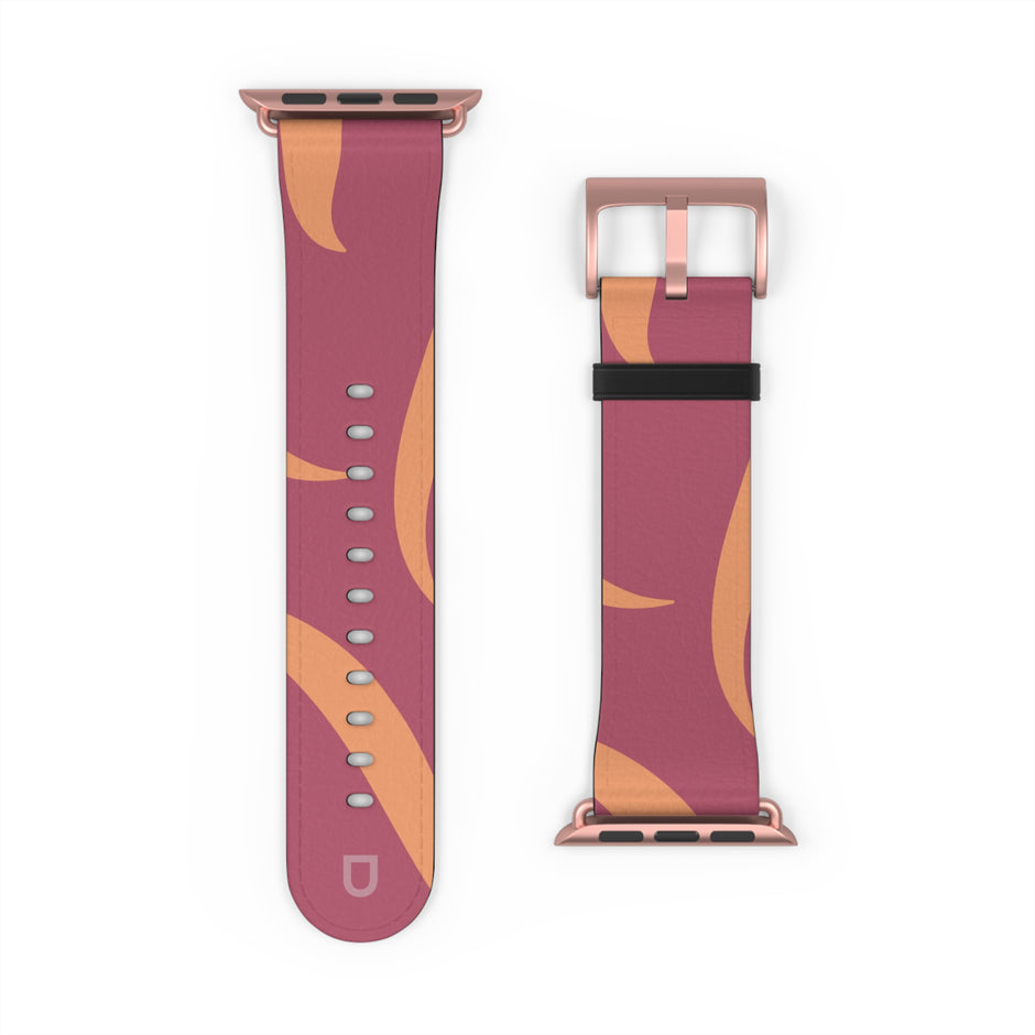 Apple Watch Series Bands - Aura Swirl  Rose Wine