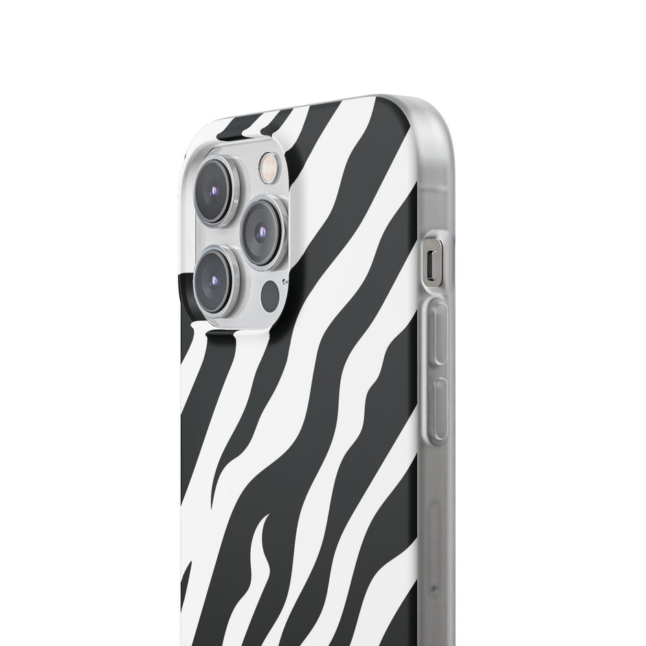 iPhone 14 Pro Max Flexi Case - Zebra