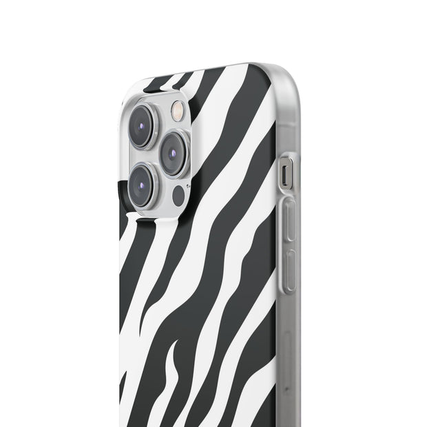 iPhone 14 Pro Max Flexi Case - Zebra