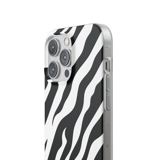 iPhone 14 Pro Max Flexi Case - Zebra