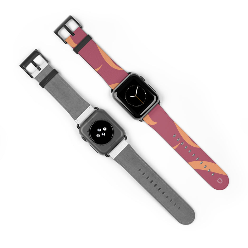 Apple Watch Series Bands - Aura Swirl  Rose Wine