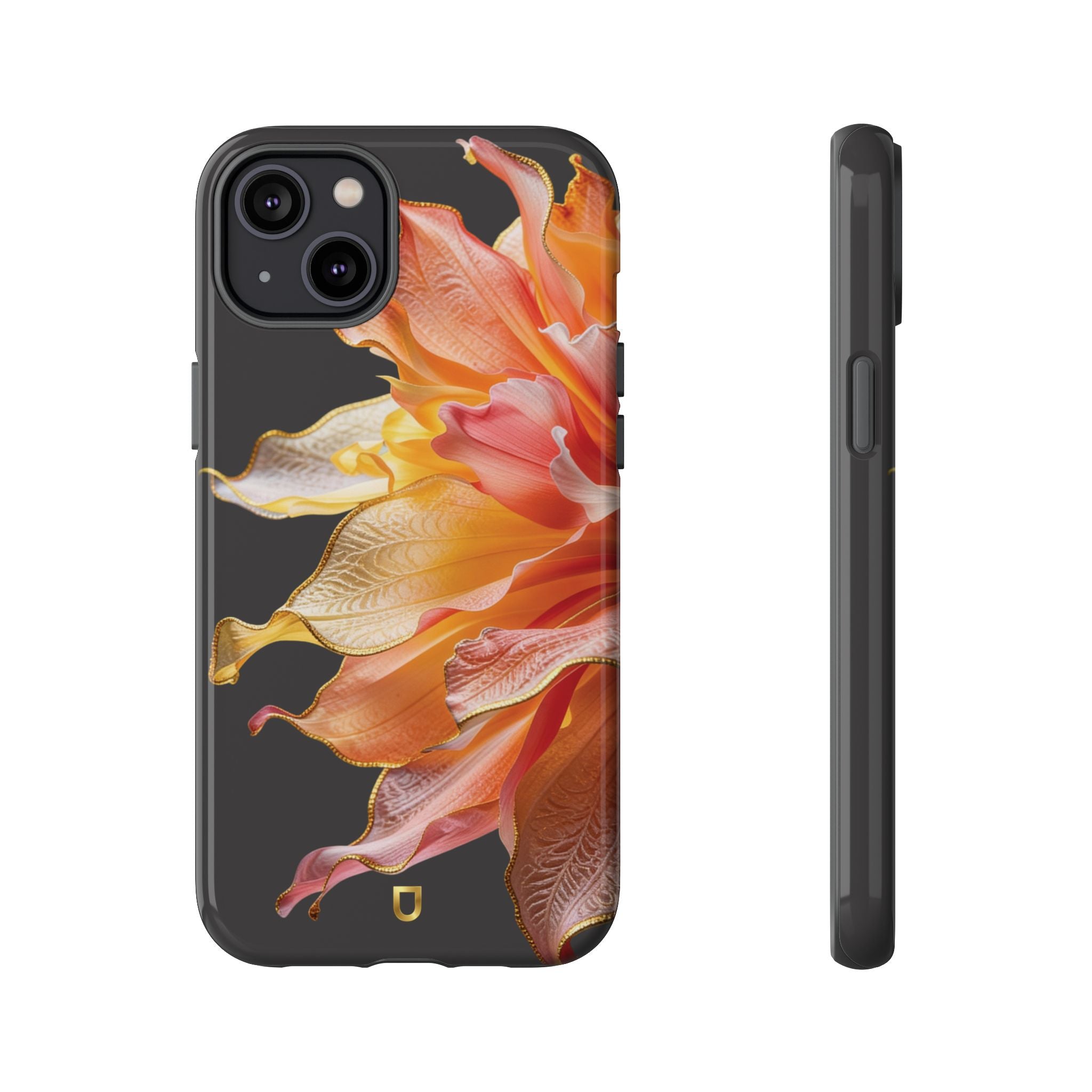 iPhone 14 Series Tough Case - Ember Bloom Black