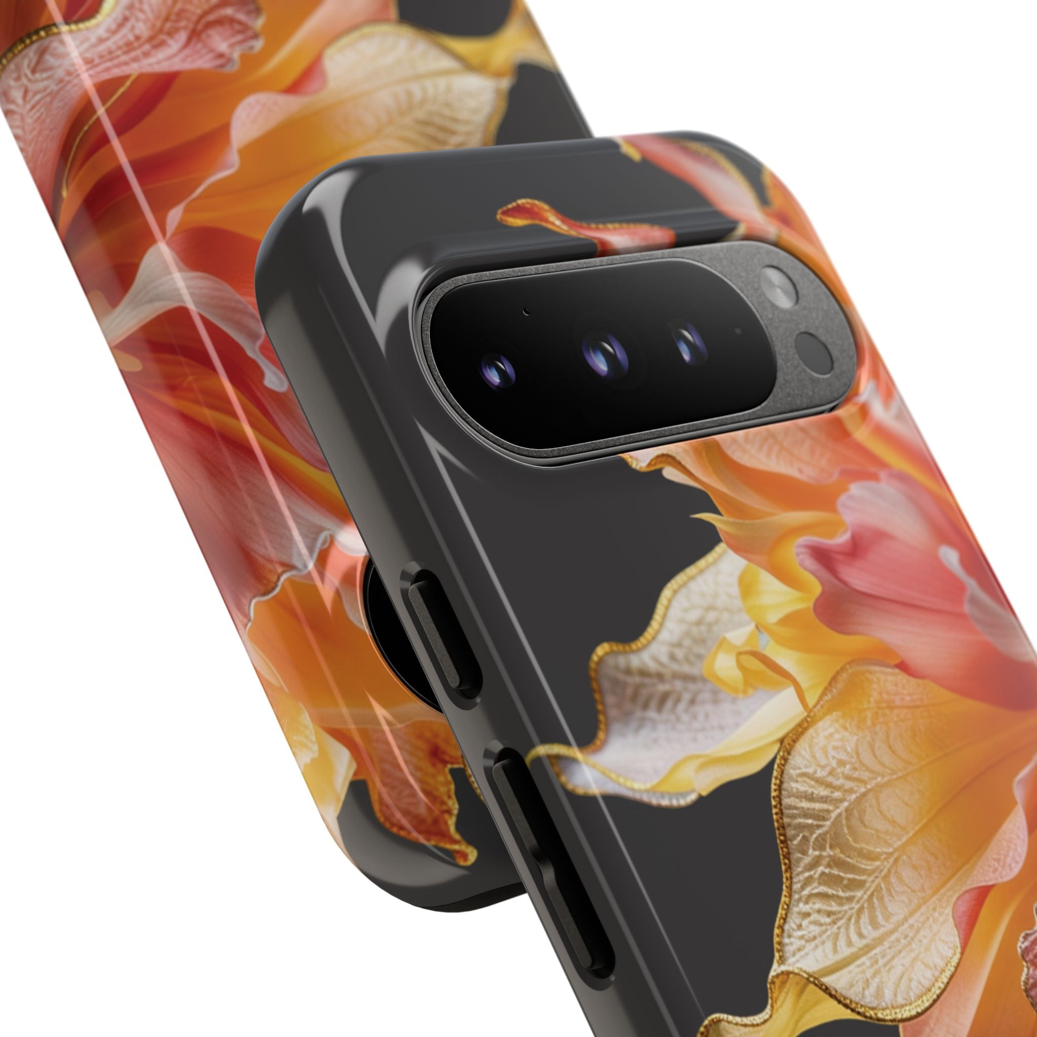 Google Pixel 9 Series Tough Case - Ember Bloom Black