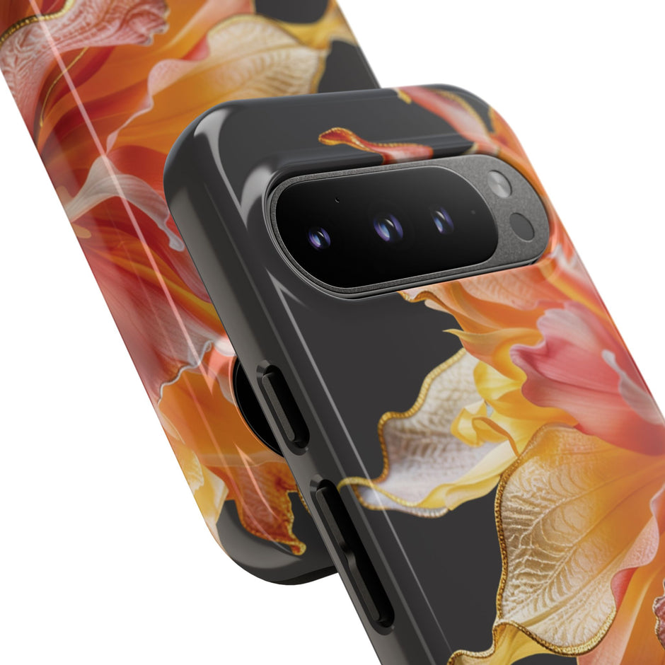Google Pixel 9 Series Tough Case - Ember Bloom Black
