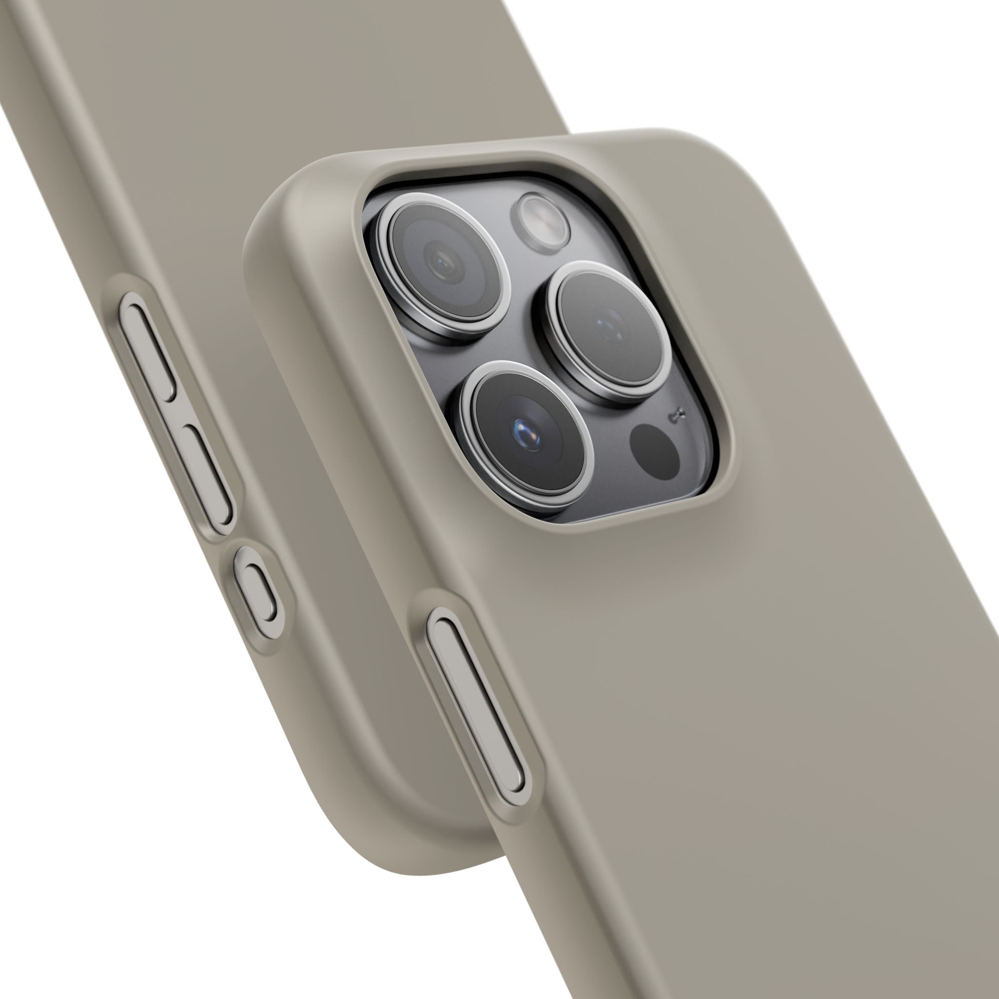 iPhone 15 Pro Slim Case - Khaki Beige