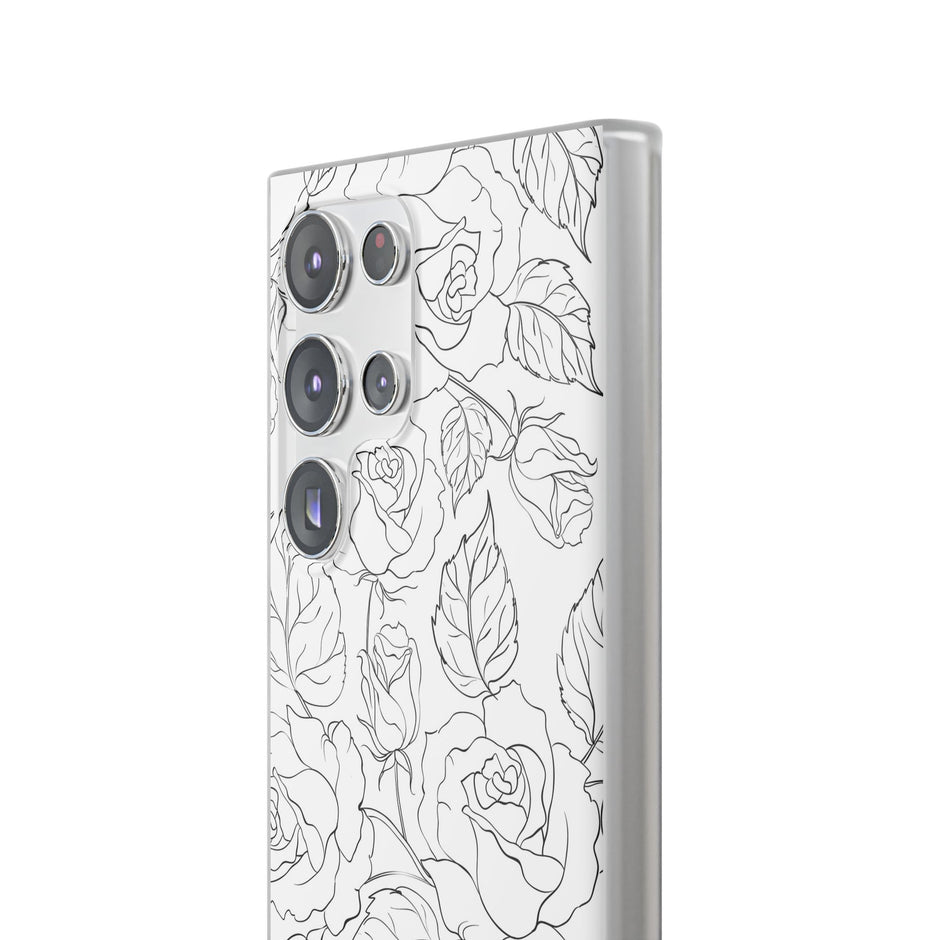 Samsung Galaxy S23 Ultra Flexi Case - Black Rose