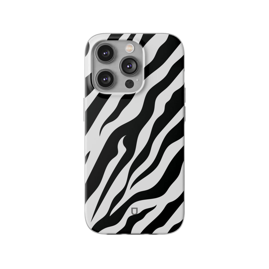 iPhone 14 Pro Flexi Case - Zebra