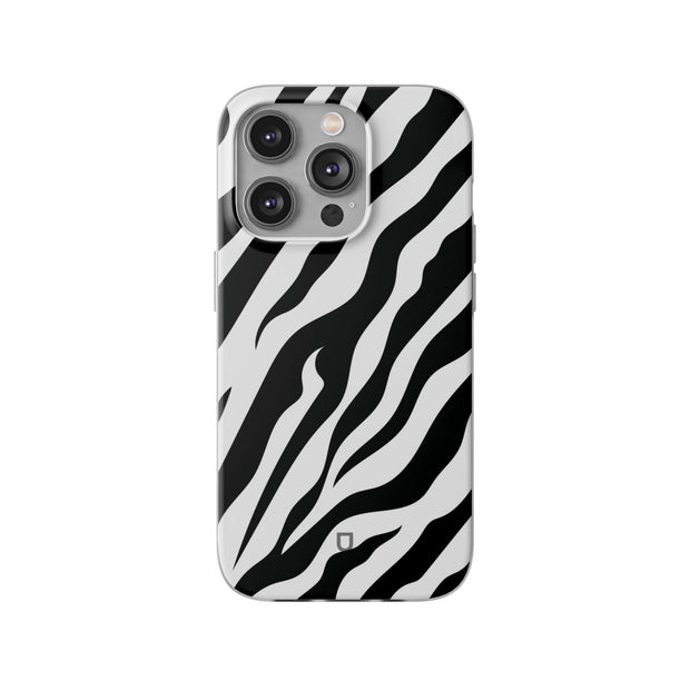 iPhone 14 Pro Flexi Case - Zebra