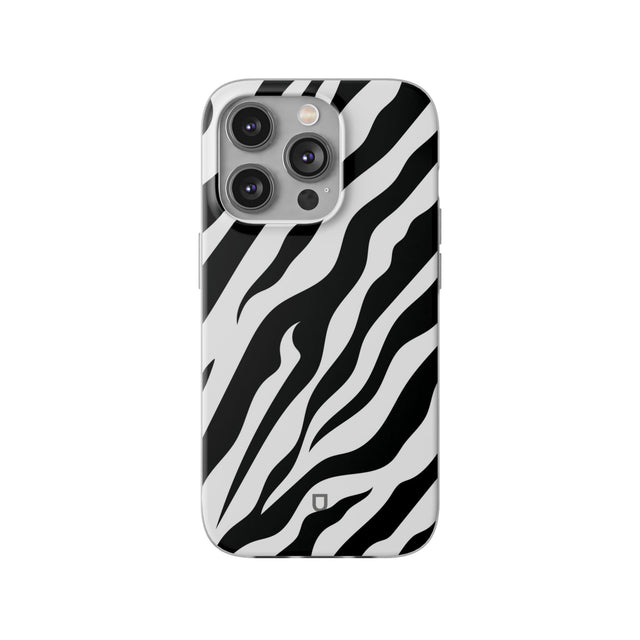 iPhone 14 Pro Flexi Case - Zebra