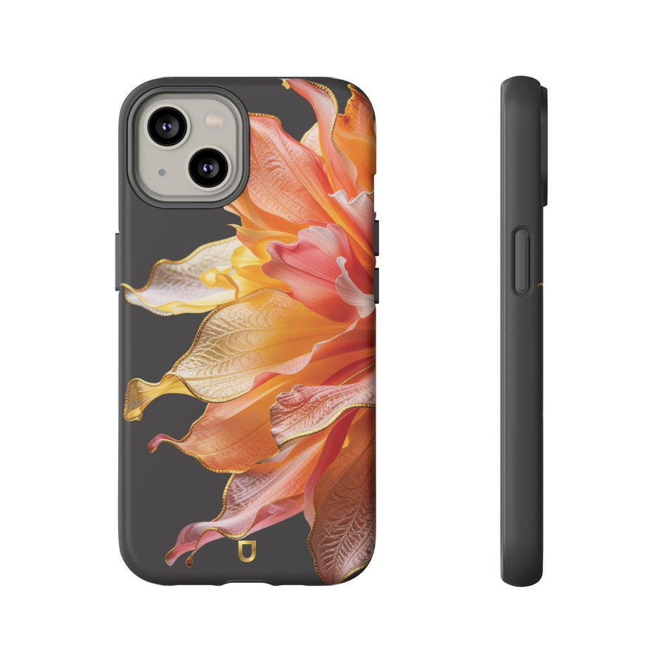 iPhone 14 Series Tough Case - Ember Bloom Black