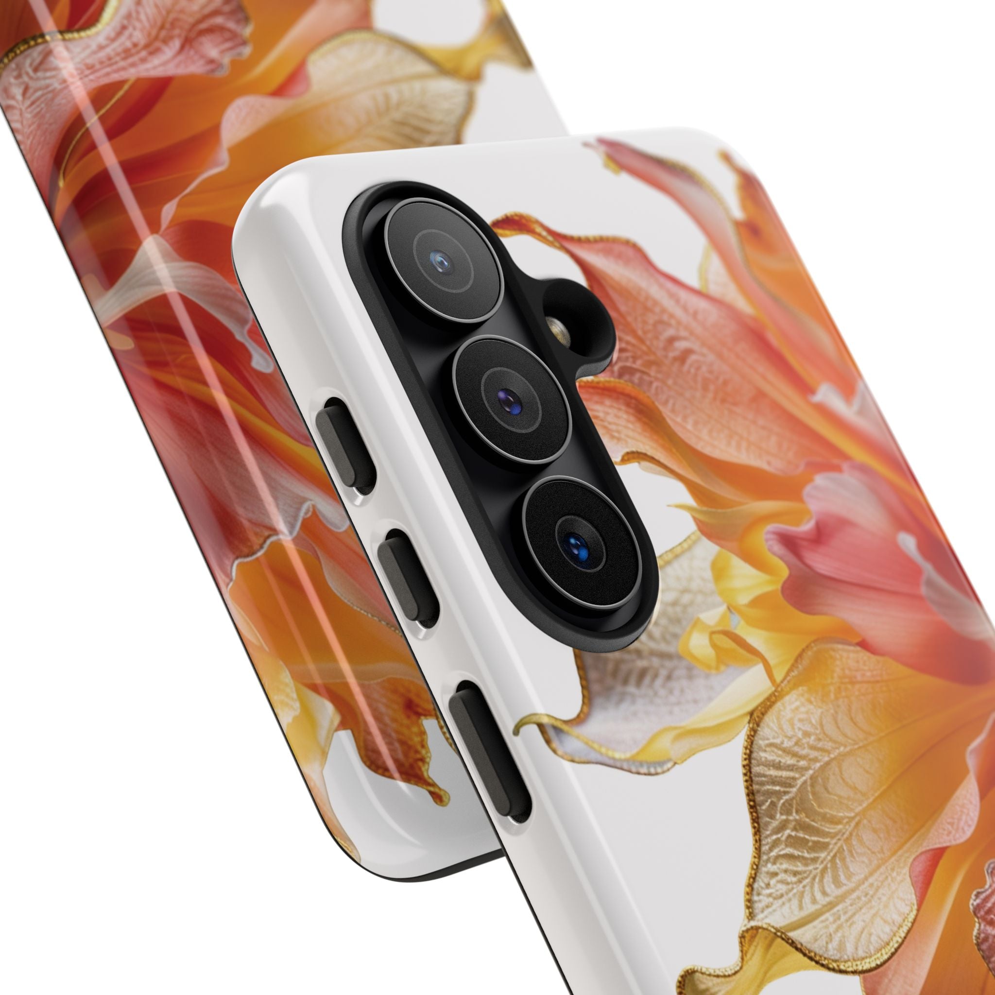 Samsung Galaxy S26 Series Tough Case - Ember Bloom White