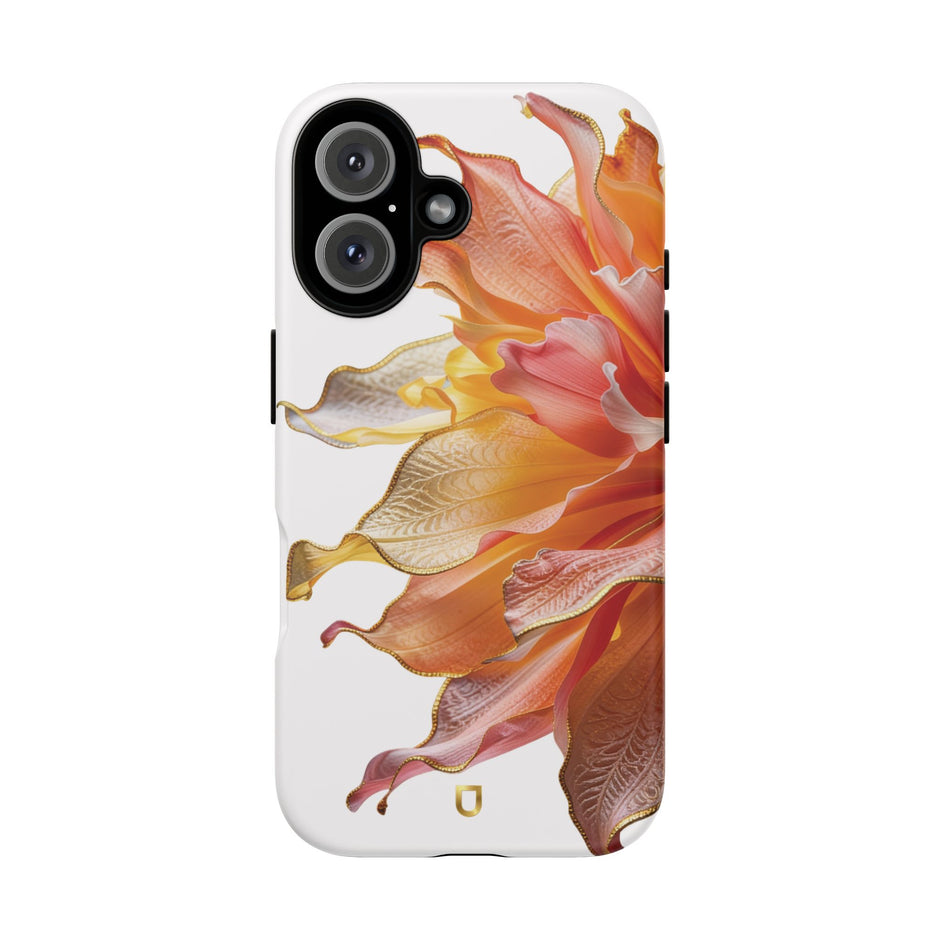 iPhone 16 Series Tough Case - Ember Bloom White