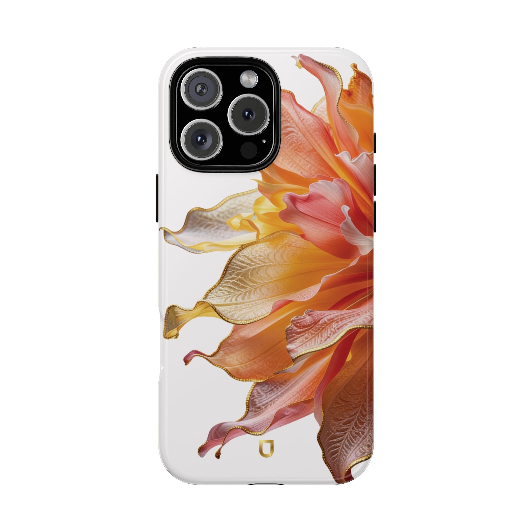 iPhone 16 Series Tough Case - Ember Bloom White