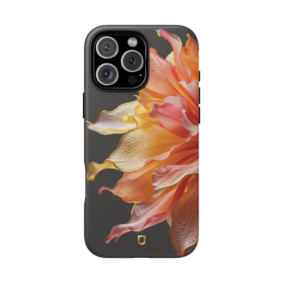 iPhone 16 Series Tough Case - Ember Bloom Black