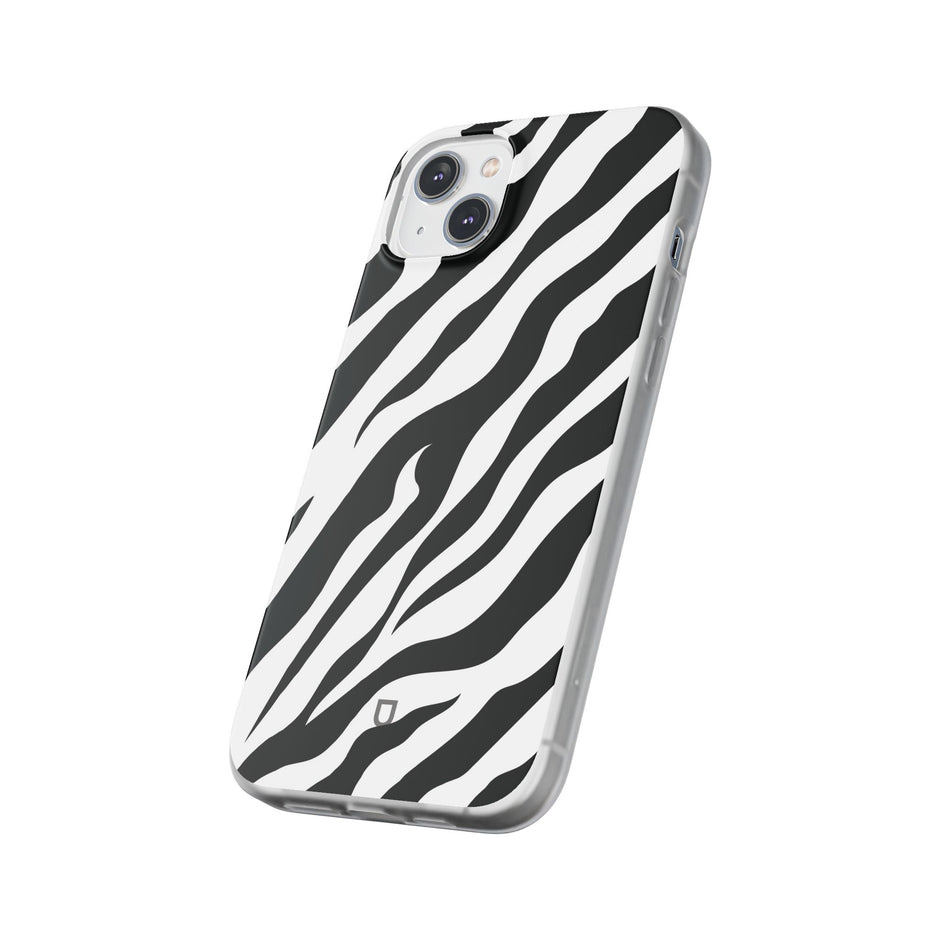 iPhone 14 Plus Flexi Case - Zebra