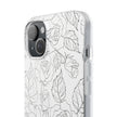 iPhone 15 Plus Flexi Case - Black Rose