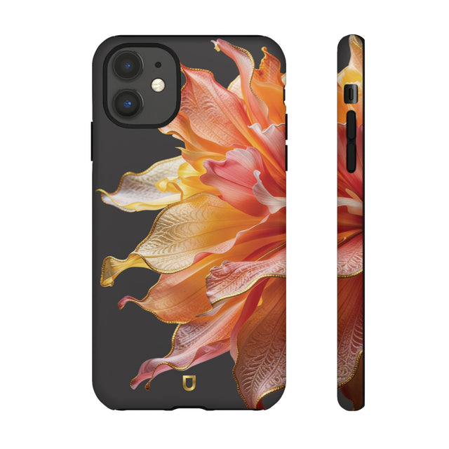 iPhone 11 Tough Case - Ember Bloom Black