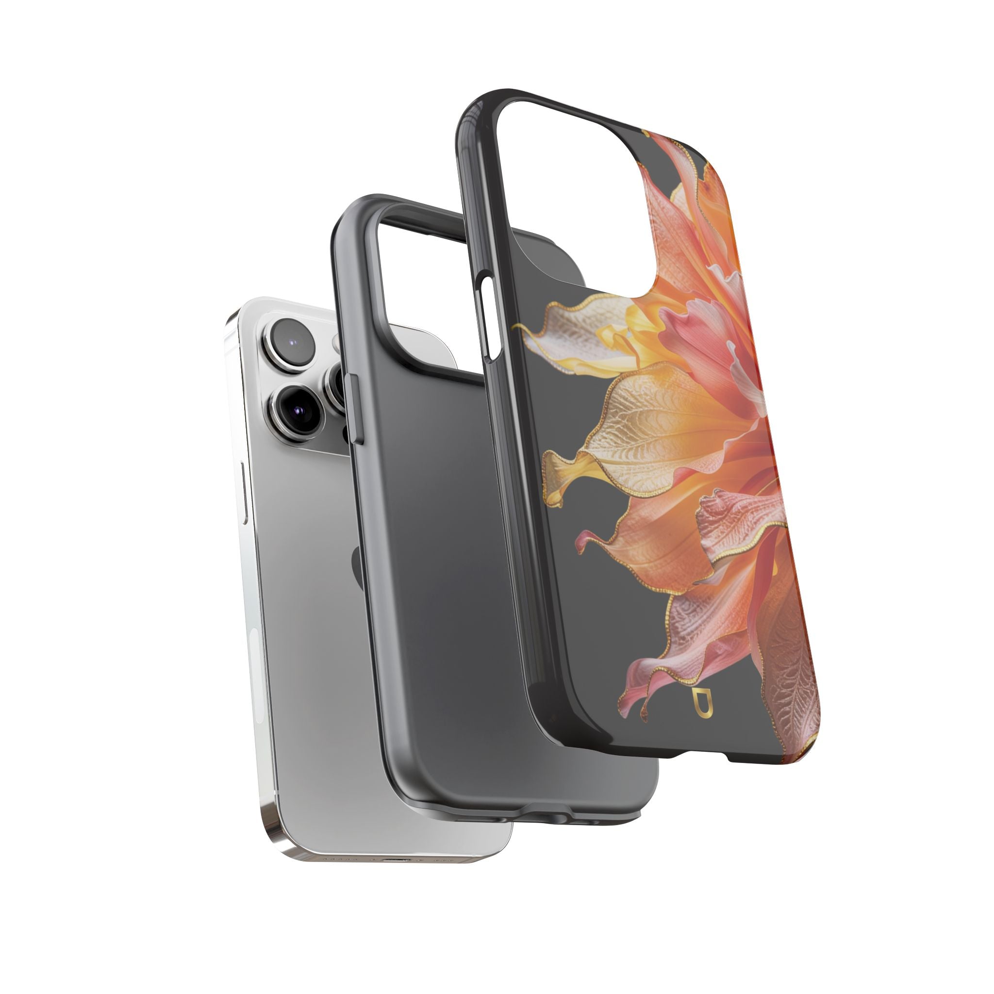 iPhone 14 Series Tough Case - Ember Bloom Black