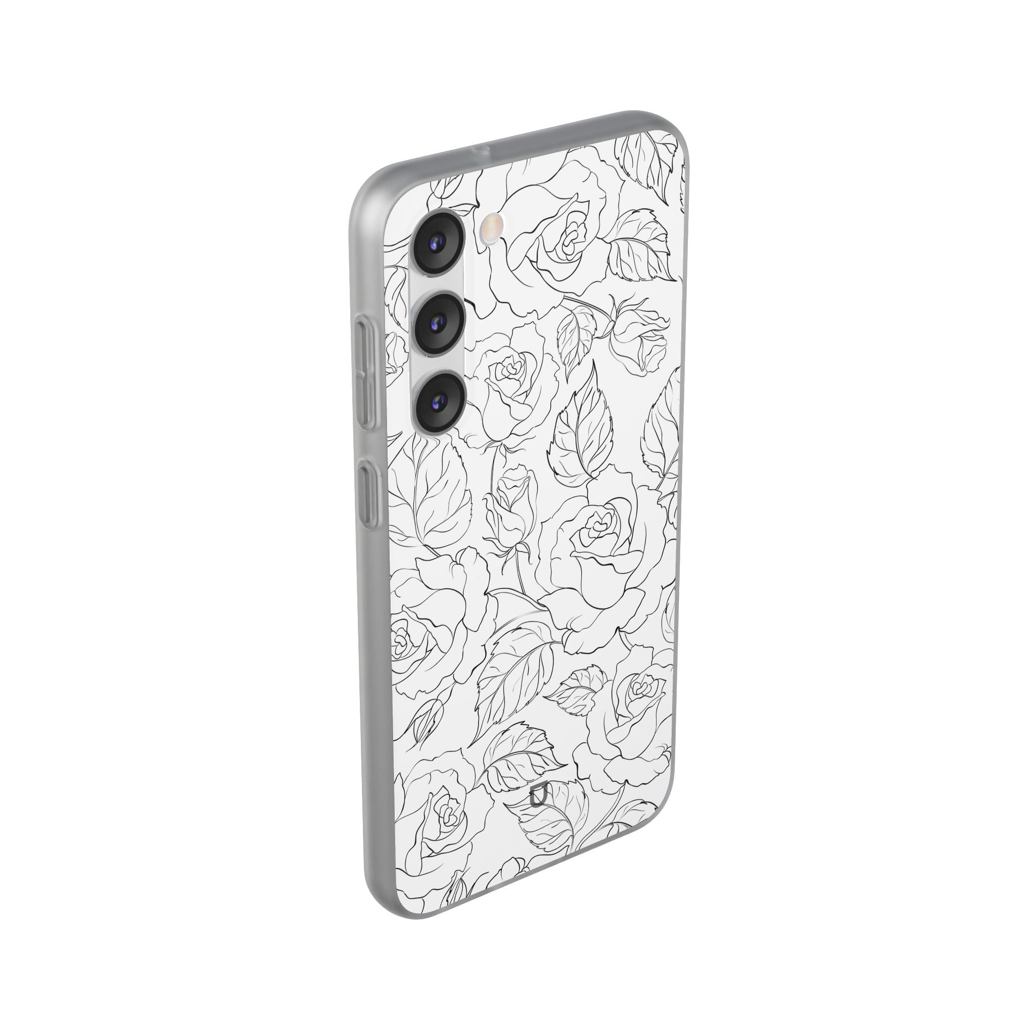 Samsung Galaxy S23+ Flexi Case - Black Rose