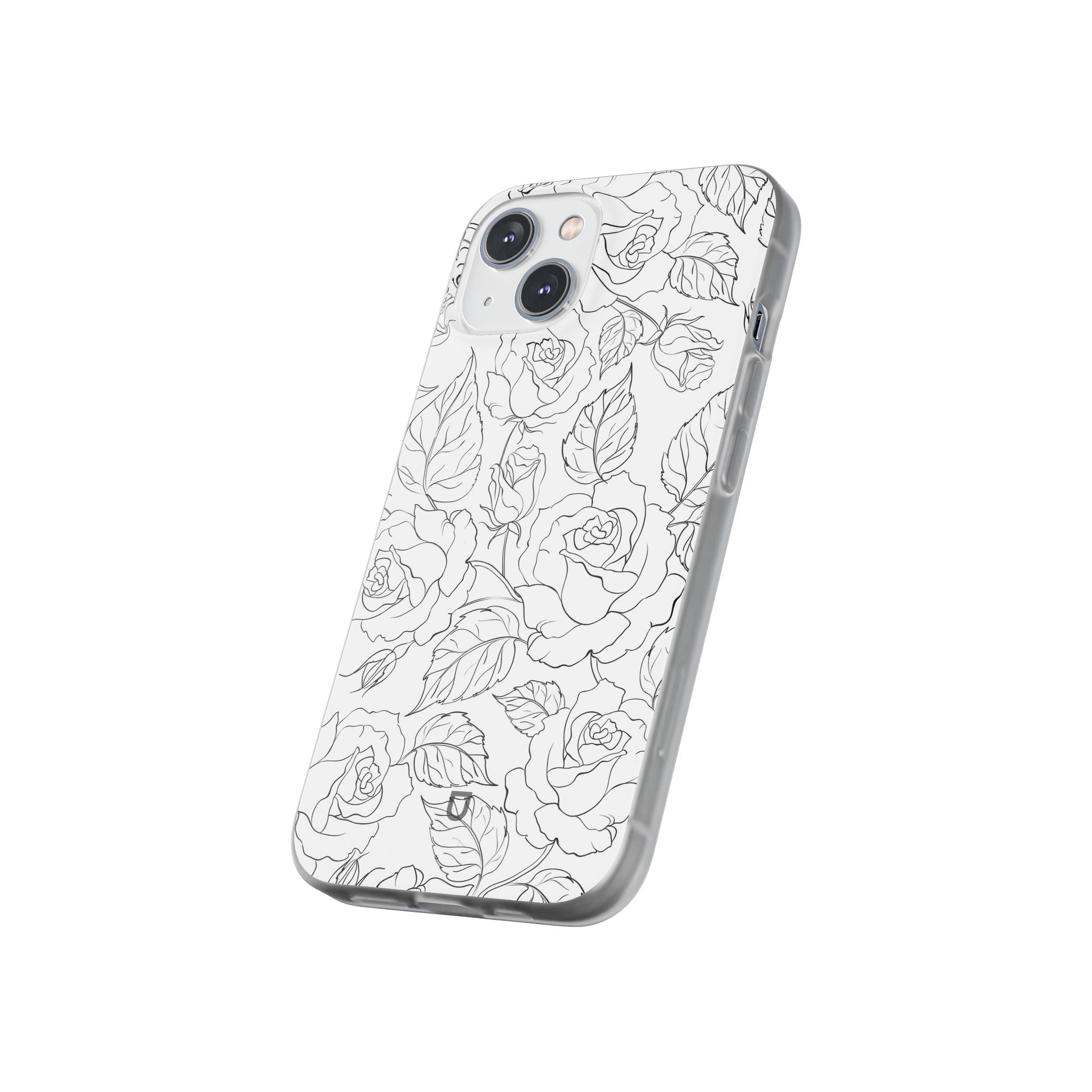 iPhone 14 Flexi Case - Black Rose