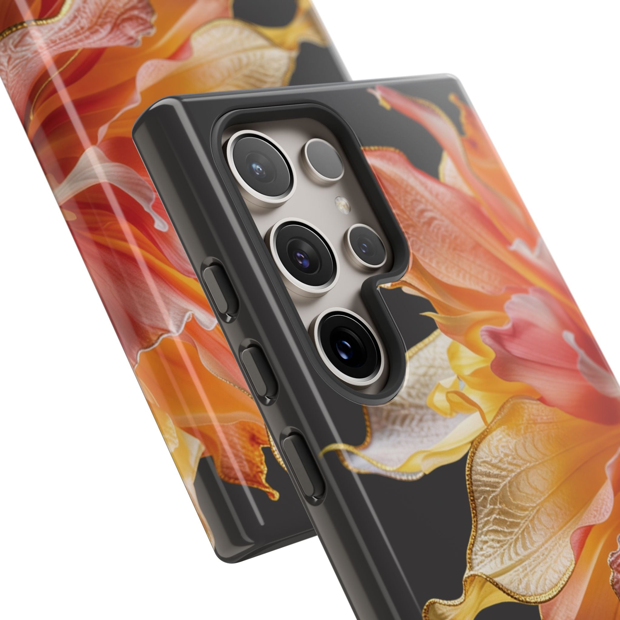 Samsung Galaxy S24 Series Tough Case - Ember Bloom Black