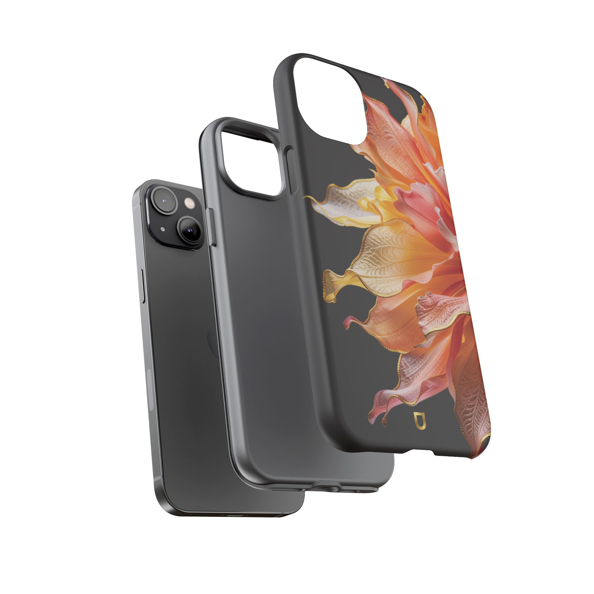 iPhone 14 Series Tough Case - Ember Bloom Black