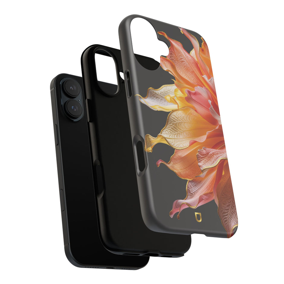 iPhone 16 Series Tough Case - Ember Bloom Black