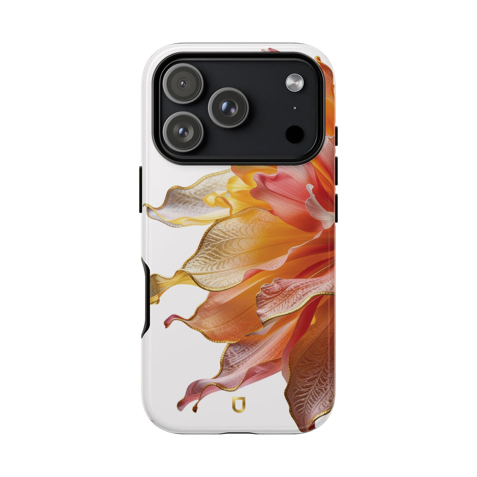 iPhone 17 Series Tough Case - Ember Bloom White