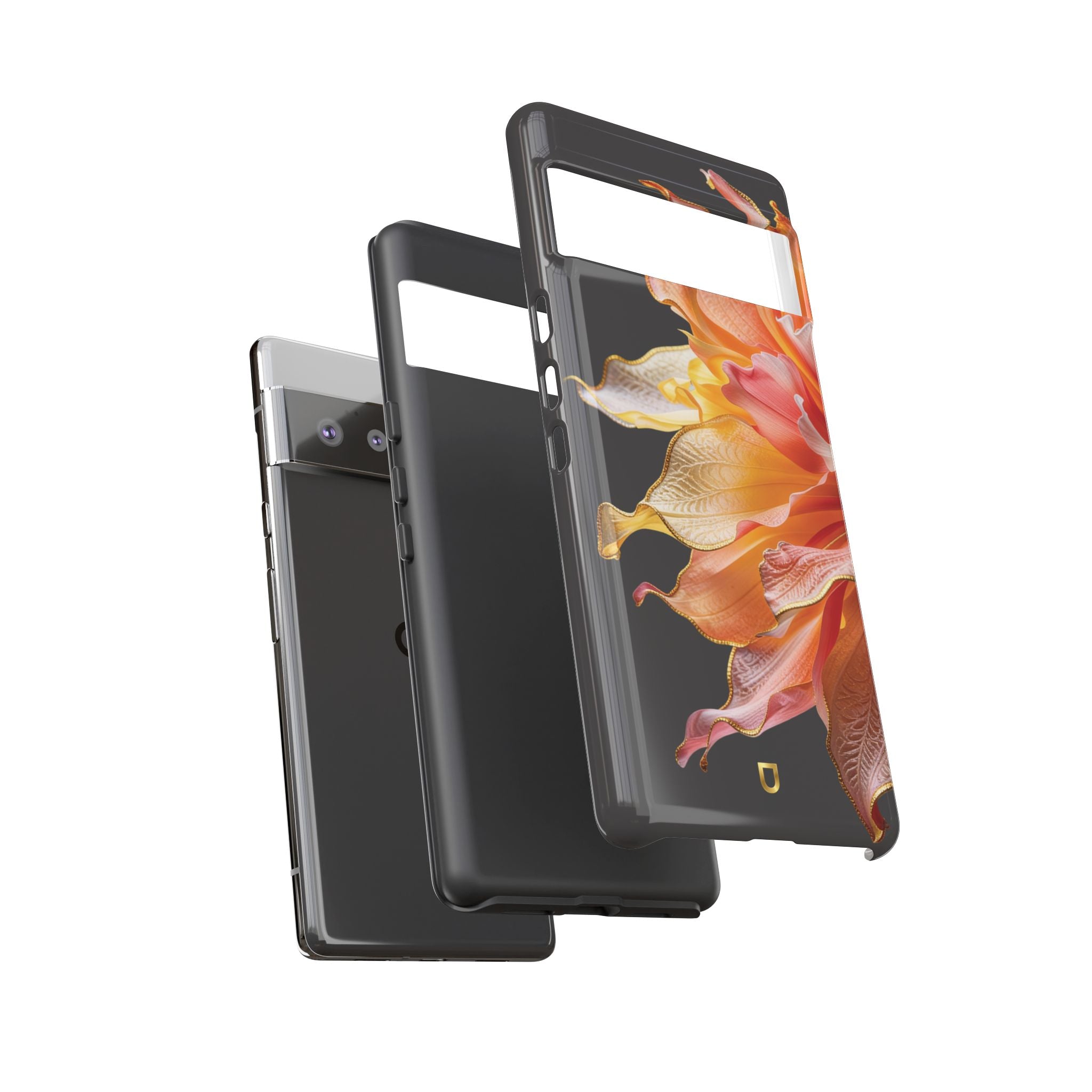 Google Pixel 6 Series Tough Case - Ember Bloom Black