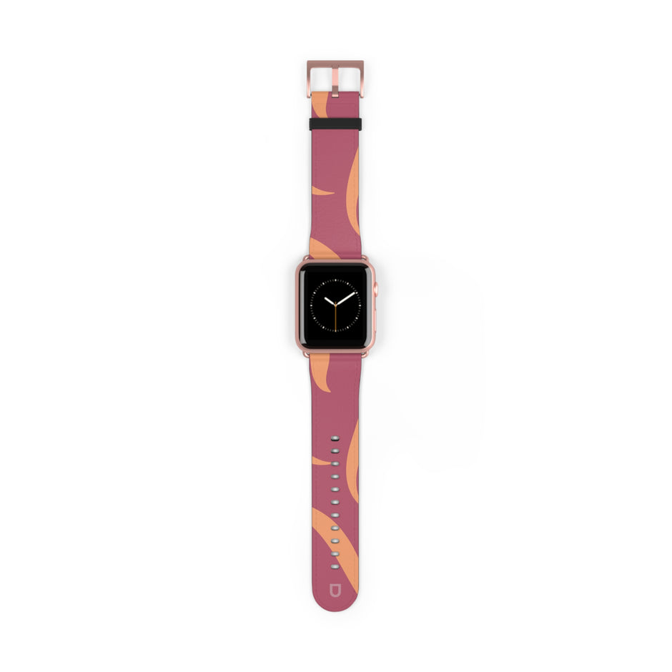 Apple Watch Series Bands - Aura Swirl  Rose Wine