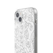 iPhone 14 Plus Flexi Case - Black Rose