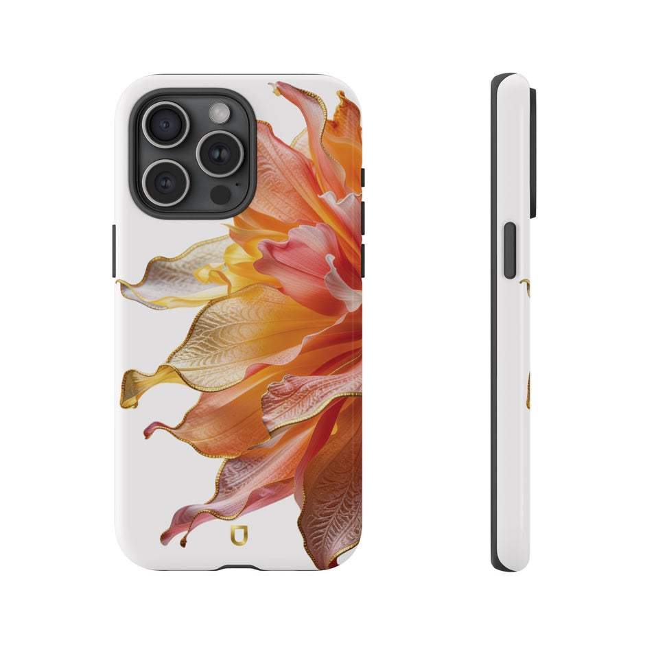 iPhone 15 Series Tough Case - Ember Bloom White