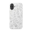 iPhone 16 Plus Flexi Case - Black Rose