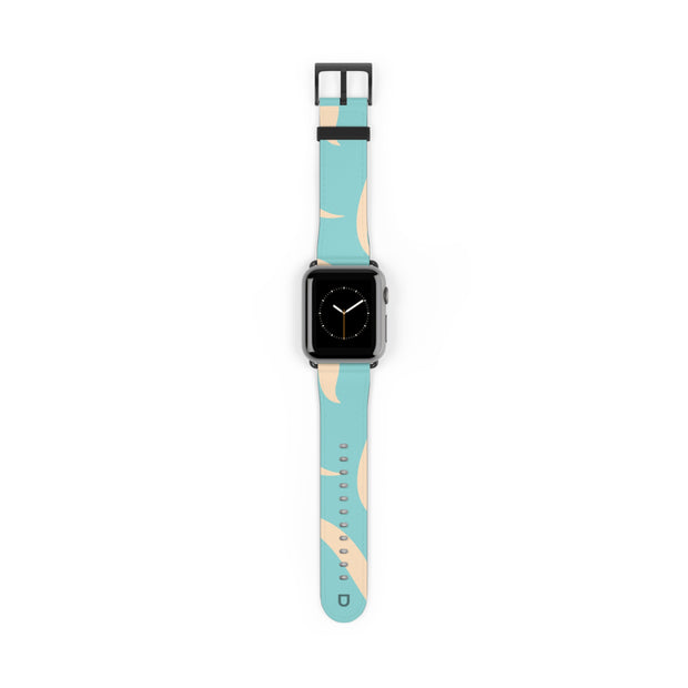 Apple Watch Series Bands - Aura Swirl  Bright Aqua