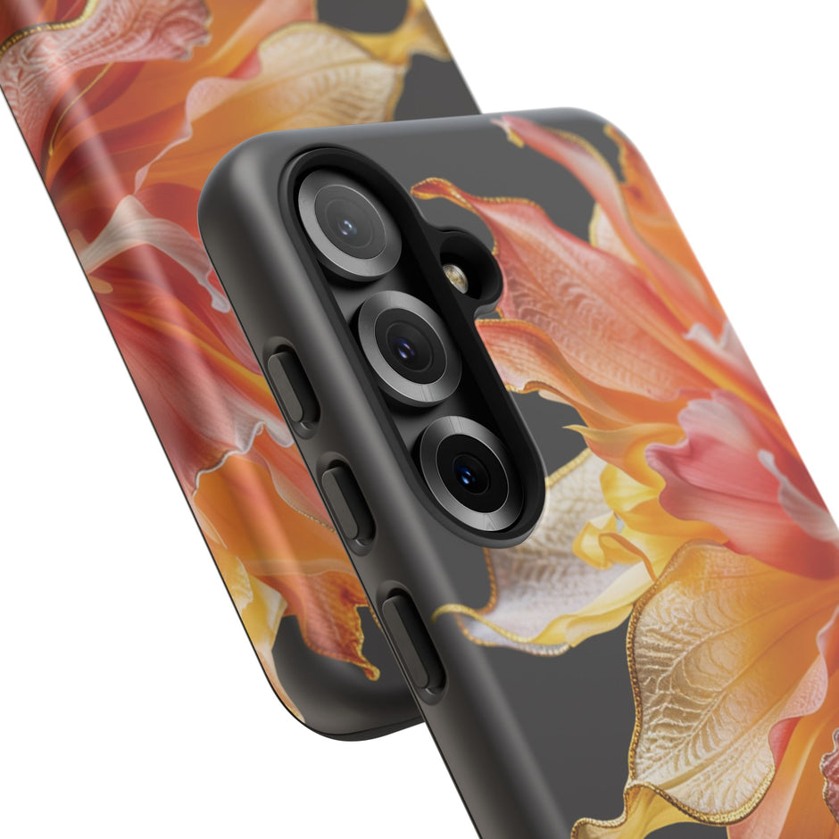 Samsung Galaxy S25 Series Tough Case - Ember Bloom Black
