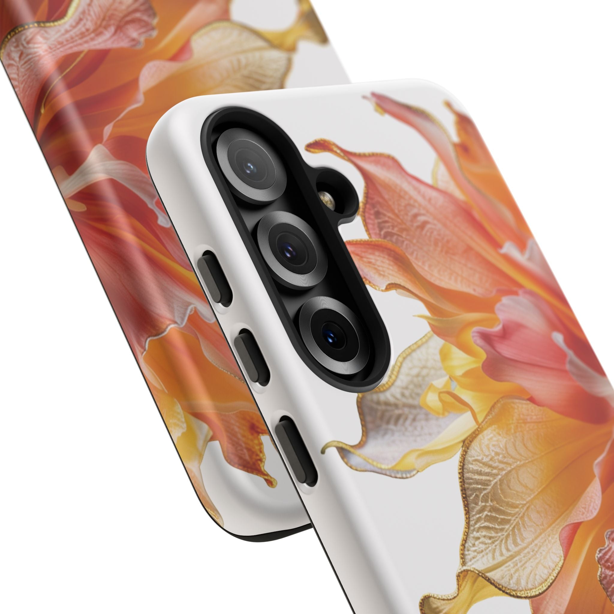 Samsung Galaxy S25 Series Tough Case - Ember Bloom White