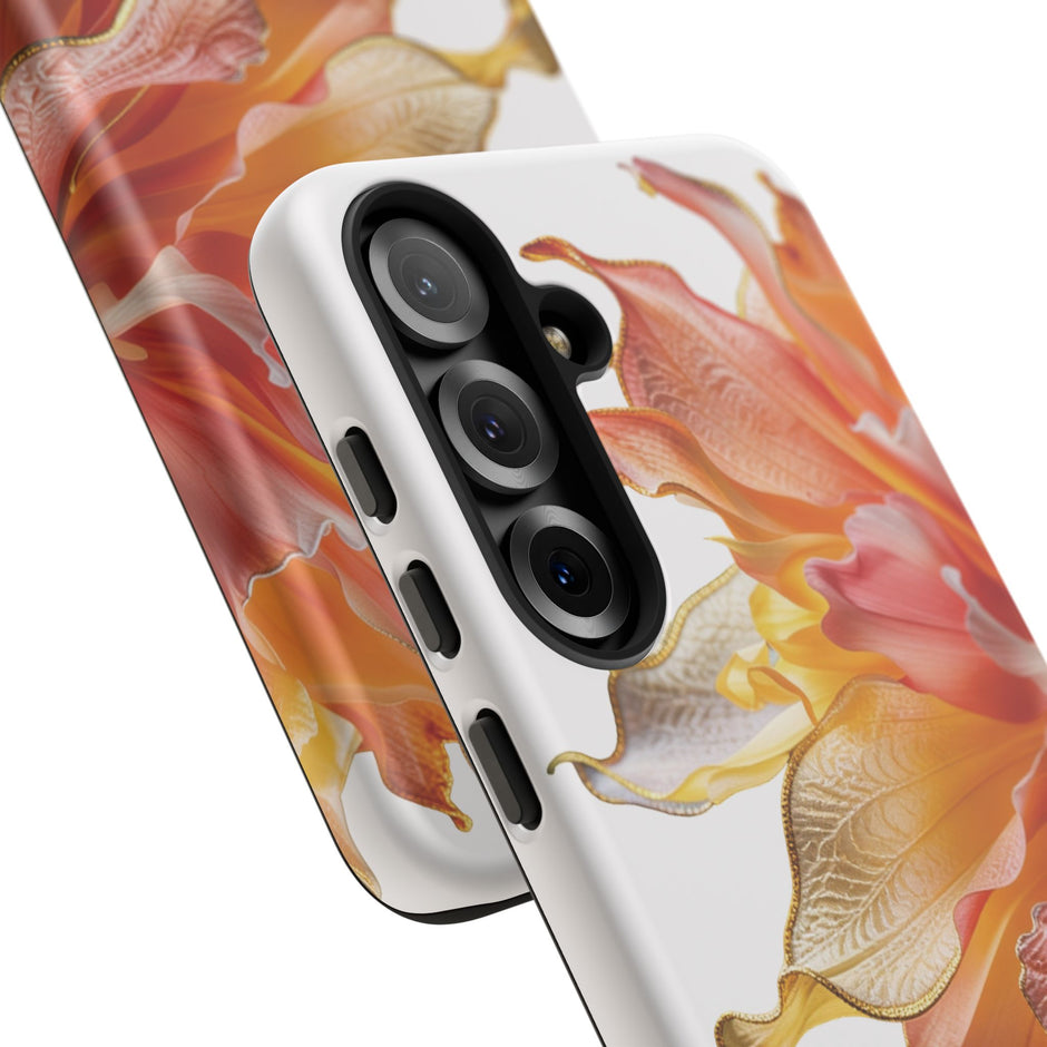 Samsung Galaxy S25 Series Tough Case - Ember Bloom White