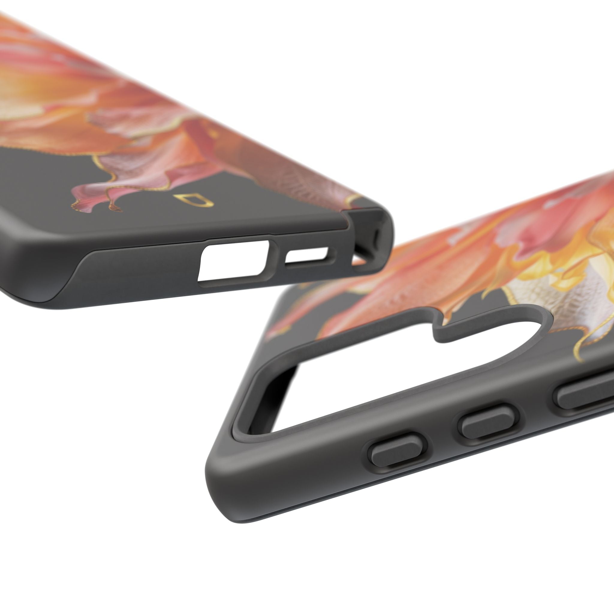 Samsung Galaxy S25 Series Tough Case - Ember Bloom Black