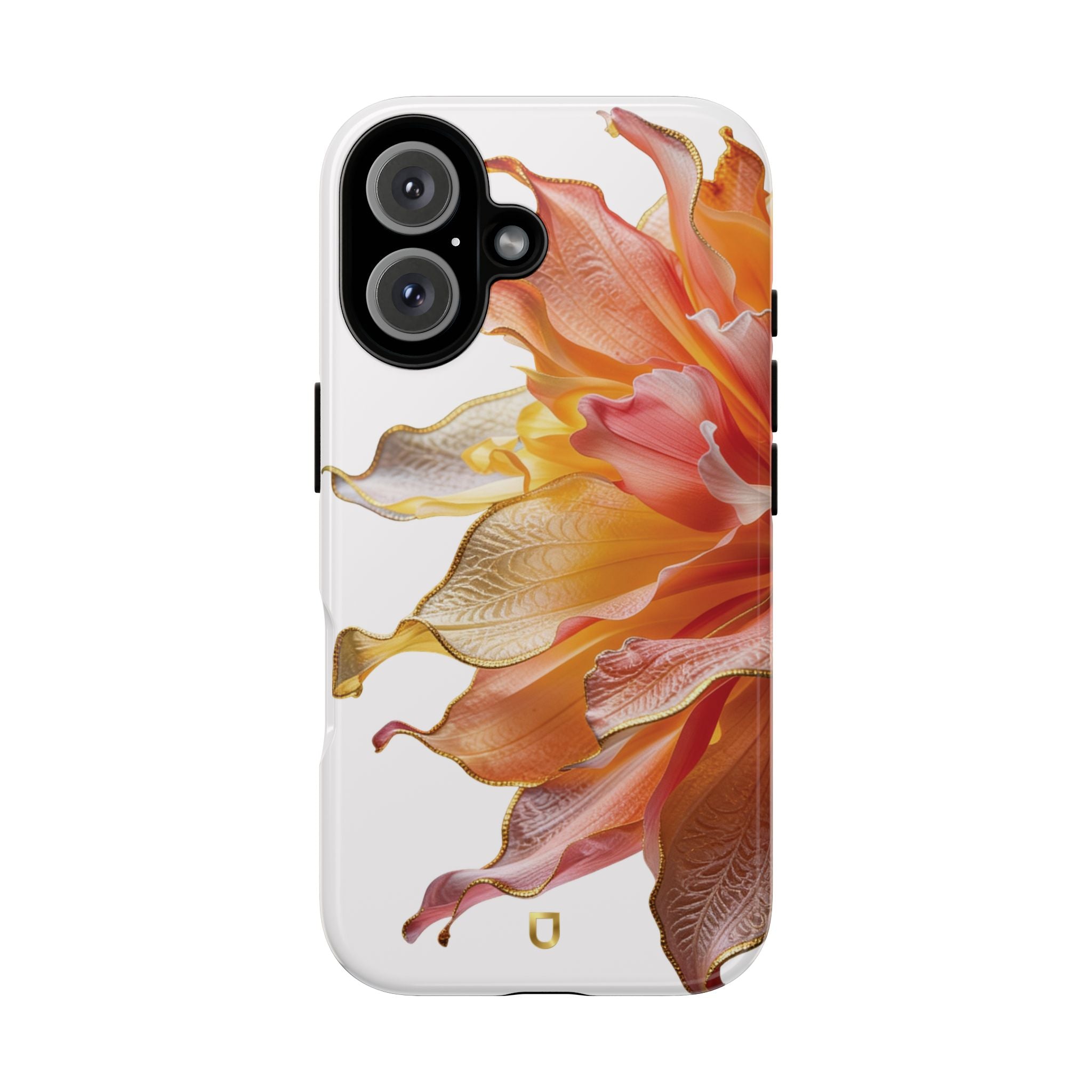 iPhone 16 Series Tough Case - Ember Bloom White