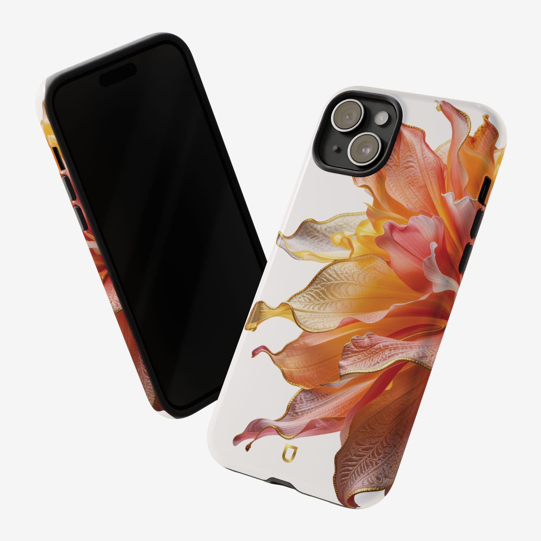 iPhone 15 Series Tough Case - Ember Bloom White