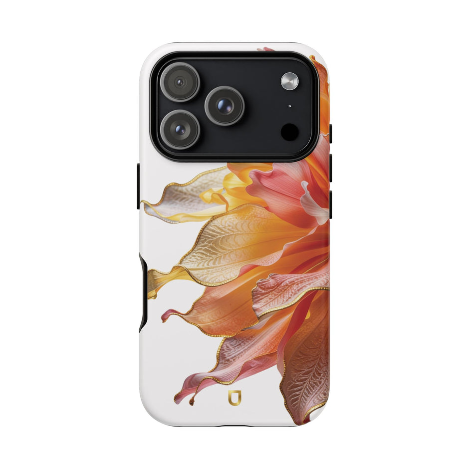 iPhone 17 Series Tough Case - Ember Bloom White